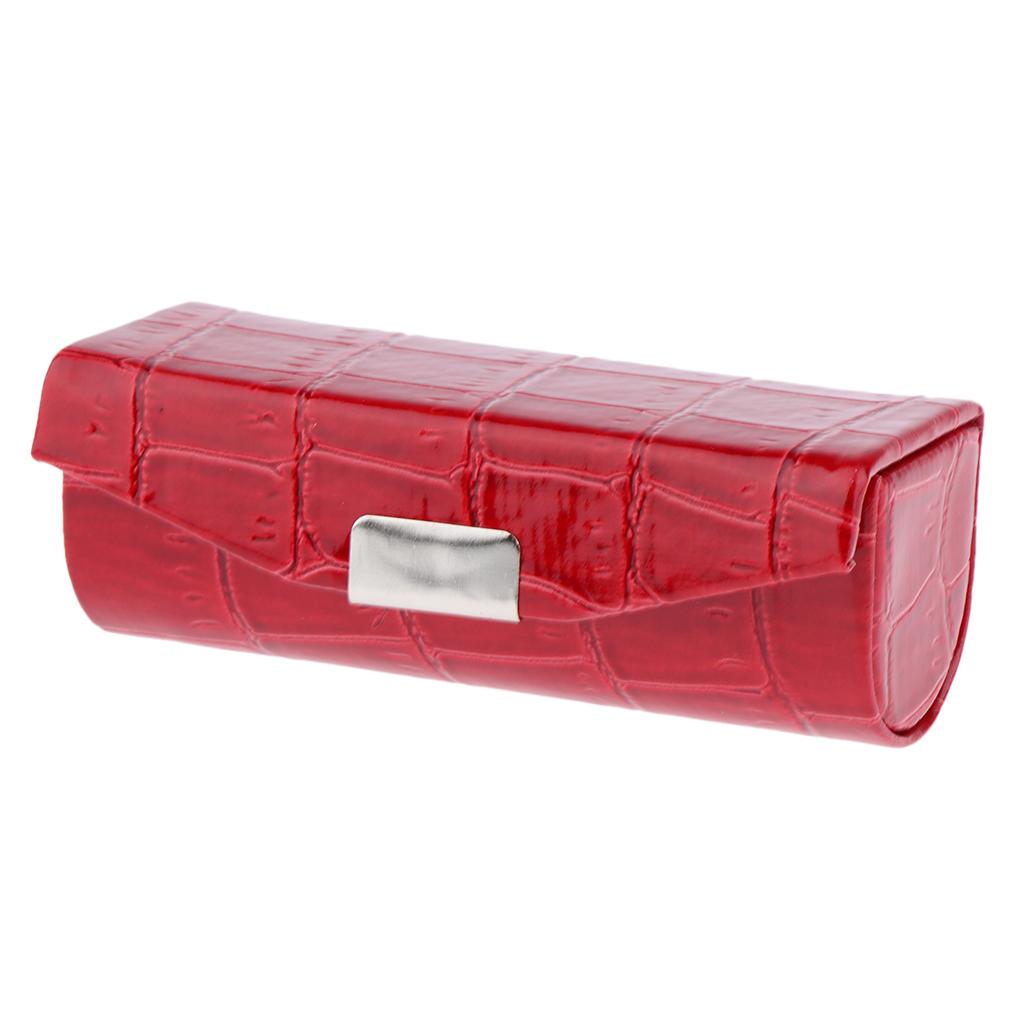 3x Lipstick Case   Rose Red and White and Red