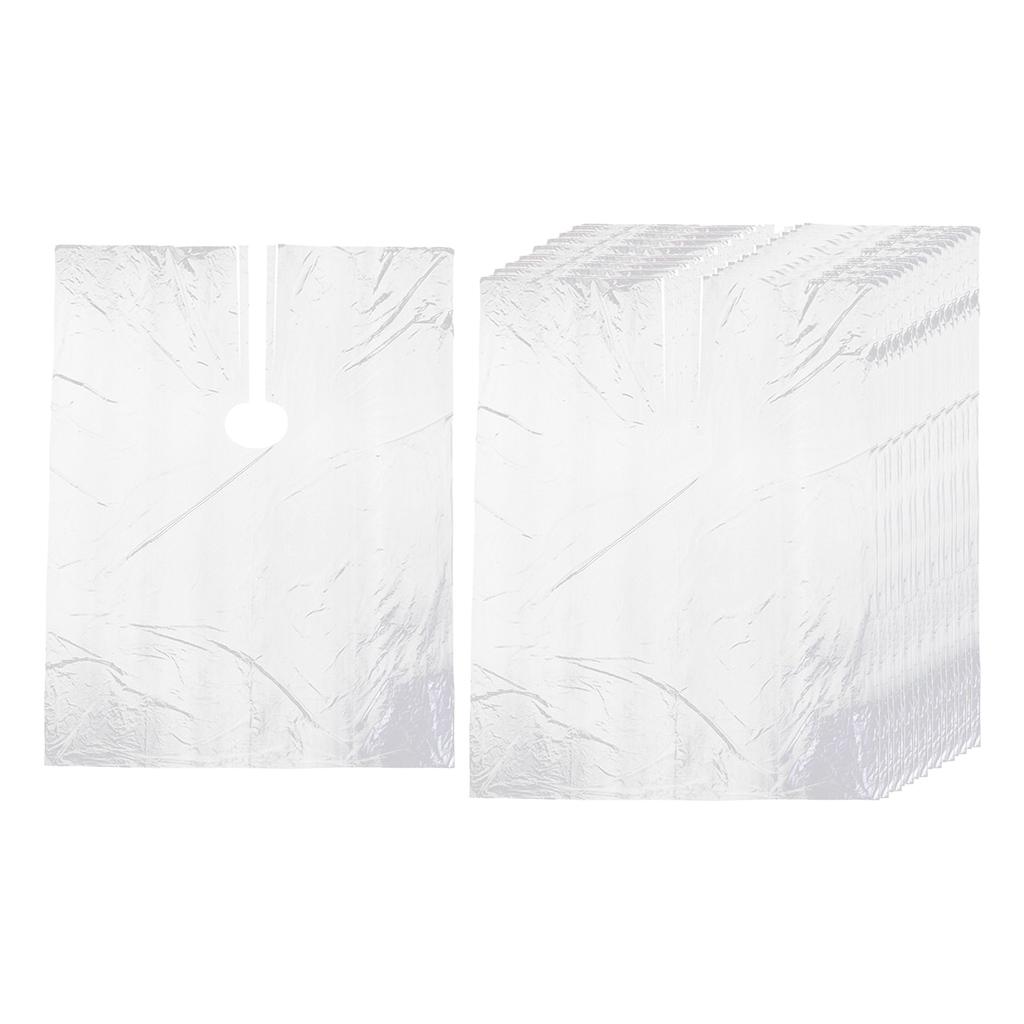 400 Pieces Waterproof Disposable Hair Cutting Cape Gown Hair Cut Capes Apron
