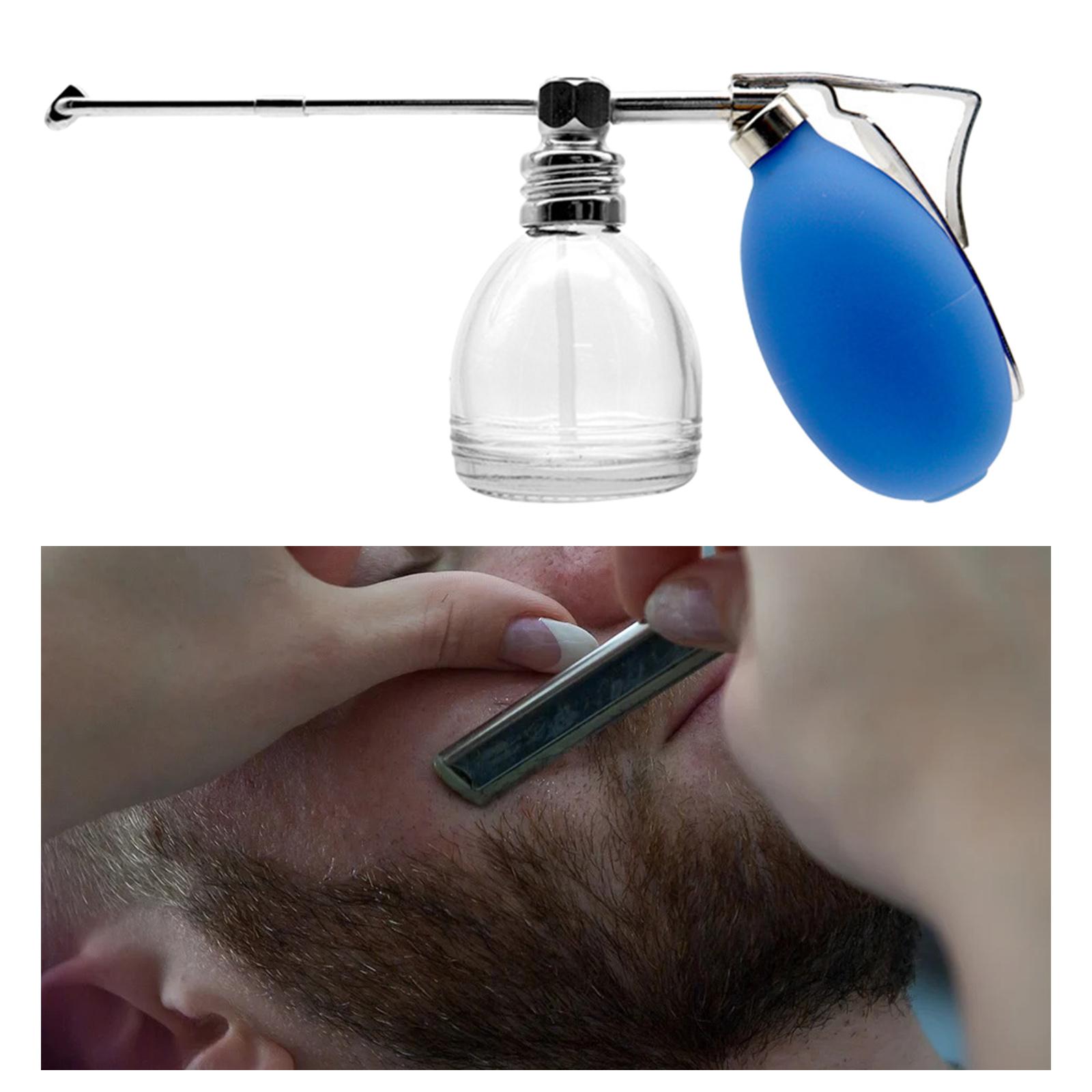 Silicone Powder Blower Puffer Barbers Talcum Bottle Hair Fiber Applicator