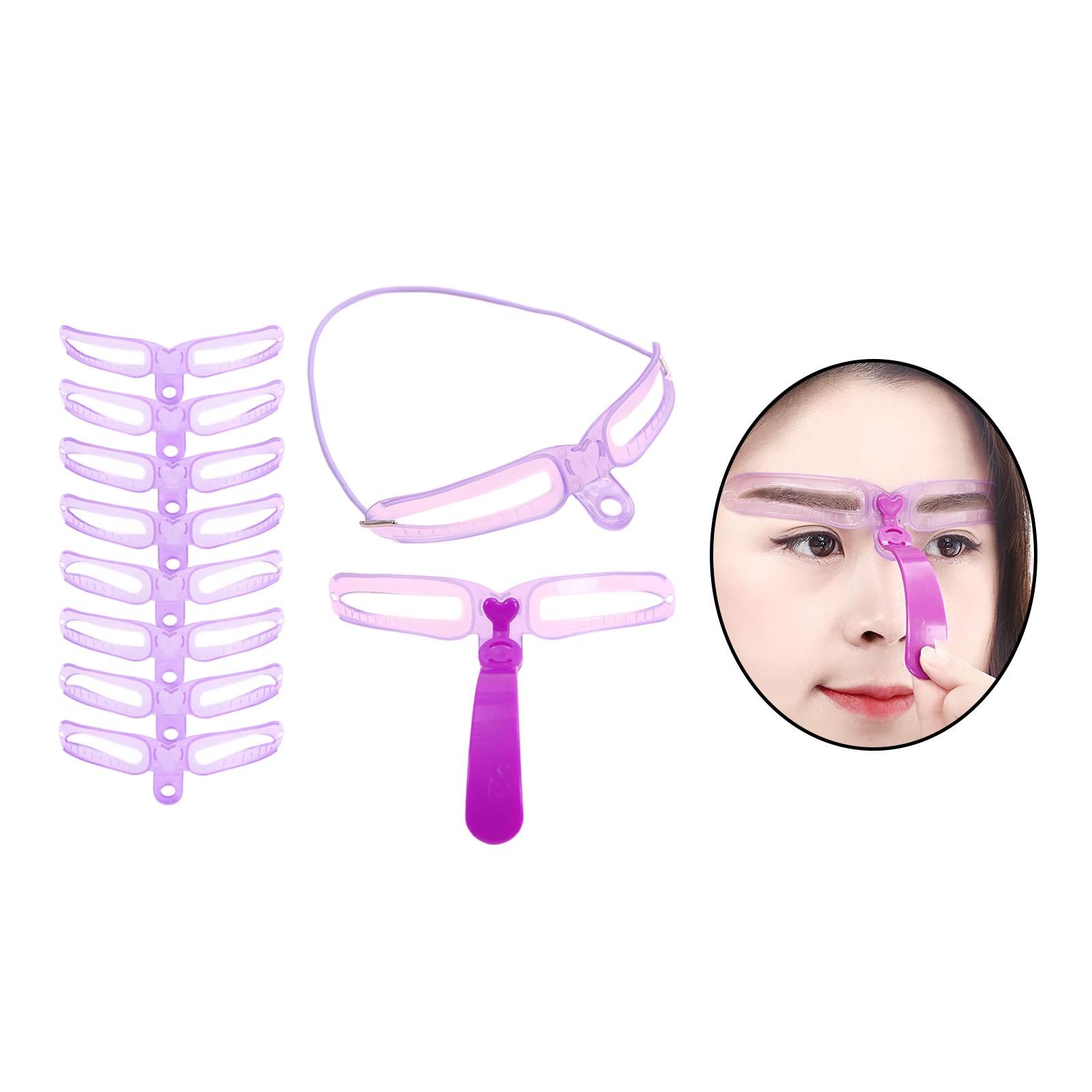 Eyebrow Templat Shaper Trimming Kit Reusable Grooming Tool Durable for Women