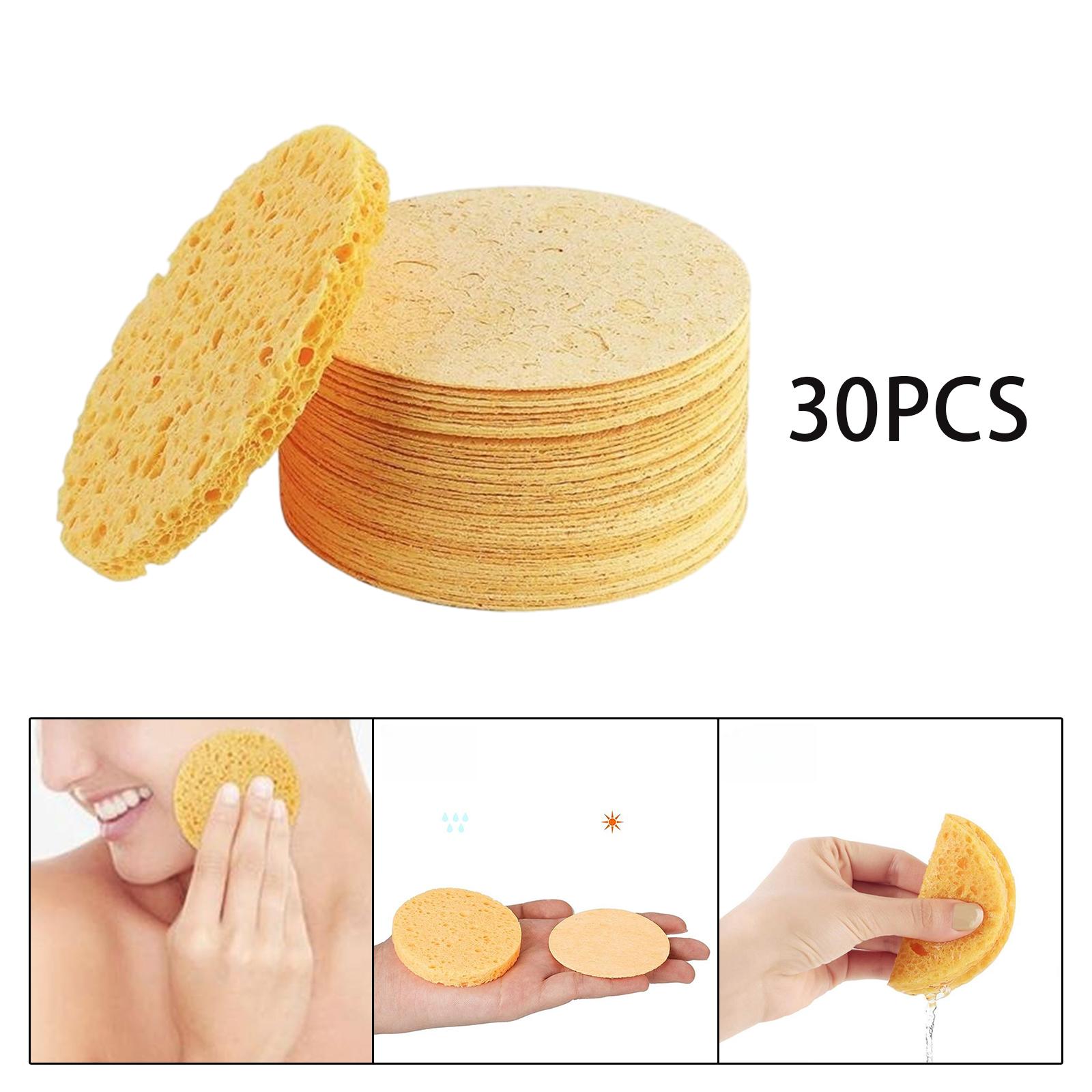 Compressed Facial Sponges for Face Cleansing Reusable Cosmetic Sponge