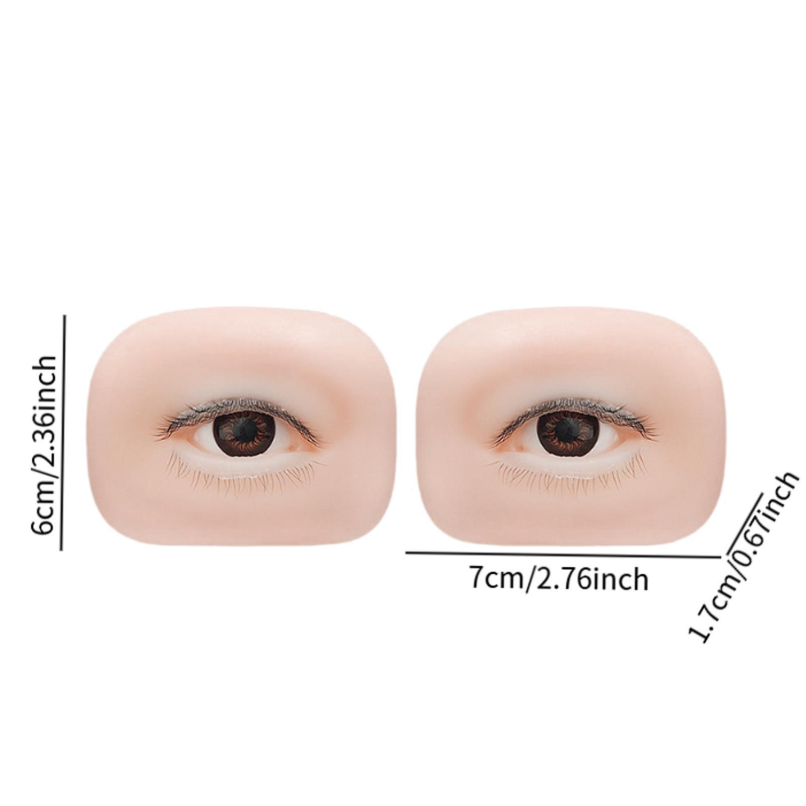 Silicone Fake Eyes for Eyelash Training