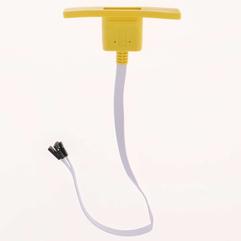 Desktop Computer Desk Mobile Power Switch Restart Buttons USB Illuminated 