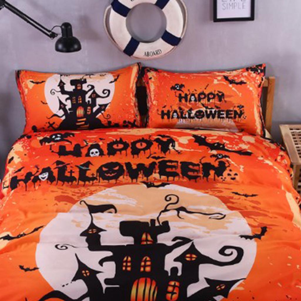 4Pcs Halloween Bedding Sheet Set Scaring, Bedding Collection