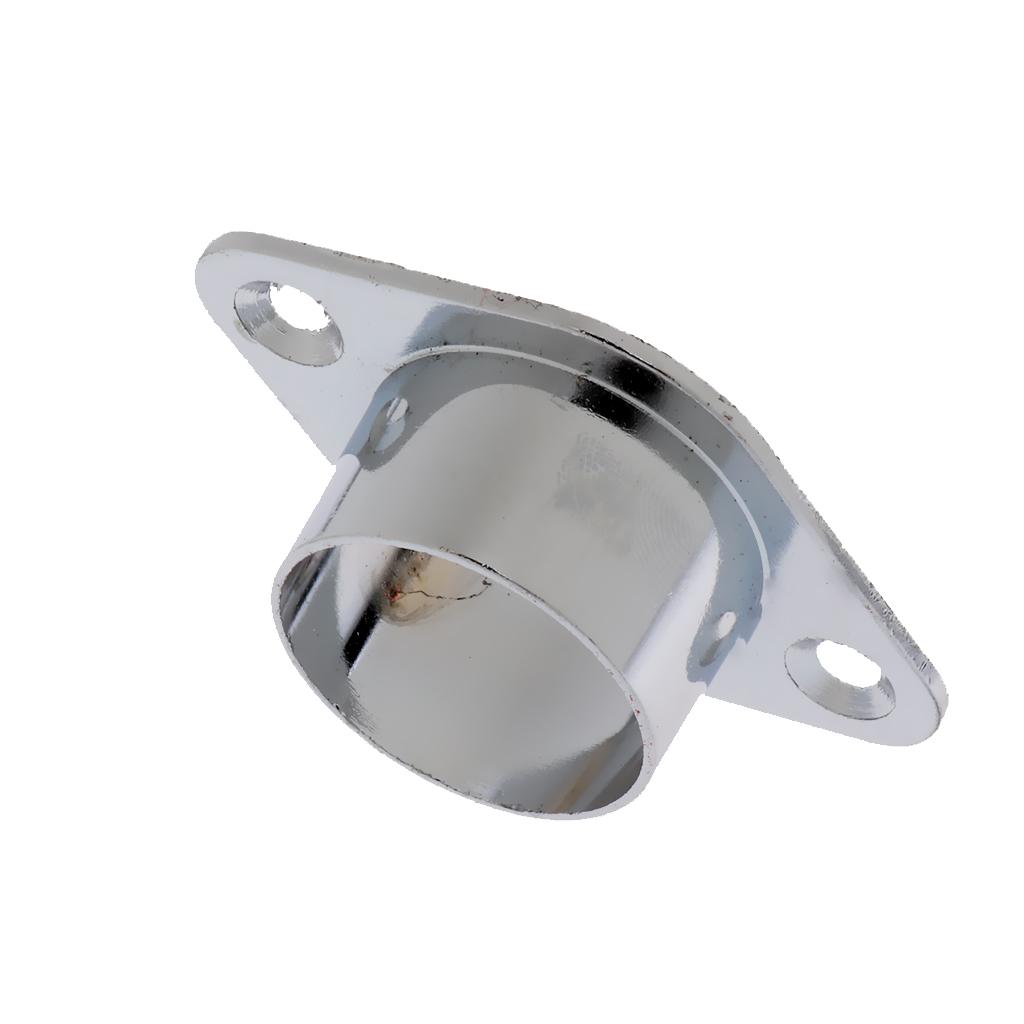 4xRecess Bracket Curtain Rail Supports Curtain Pole Bracket Wall Mount 25mm