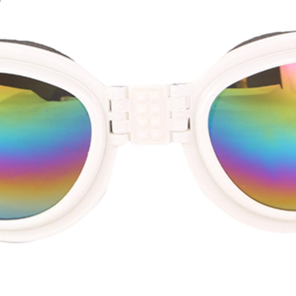 1x Faltbare Einstellbare Haustier Hund Sonnenbrille UV Schutz