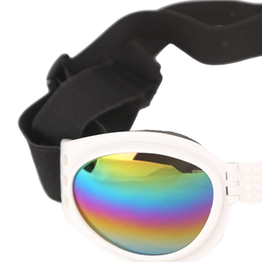 1x Faltbare Einstellbare Haustier Hund Sonnenbrille UV Schutz