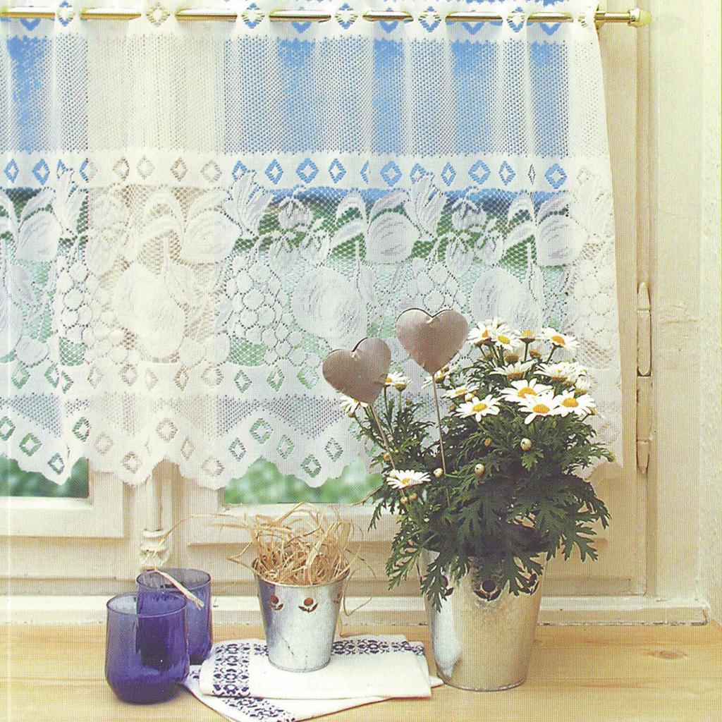 Net Lace Curtain Tiers Cafe Curtains Kitchen Room Window ...