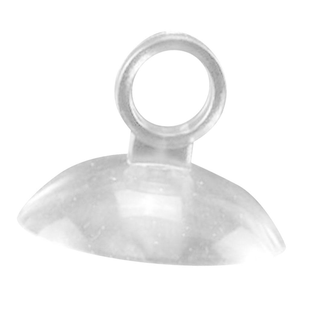 10 x transparent Saugnäpfe mit Haken für Fenster