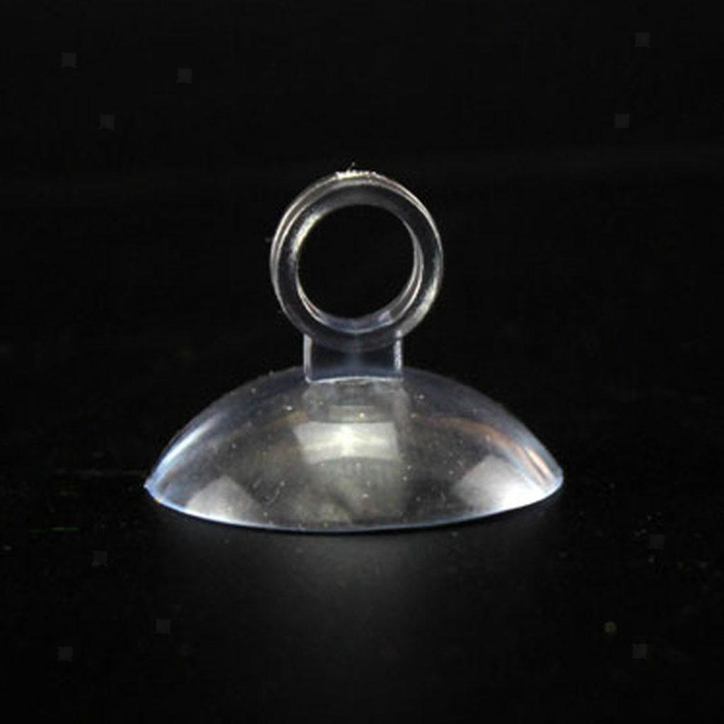 10 x transparent Saugnäpfe mit Haken für Fenster