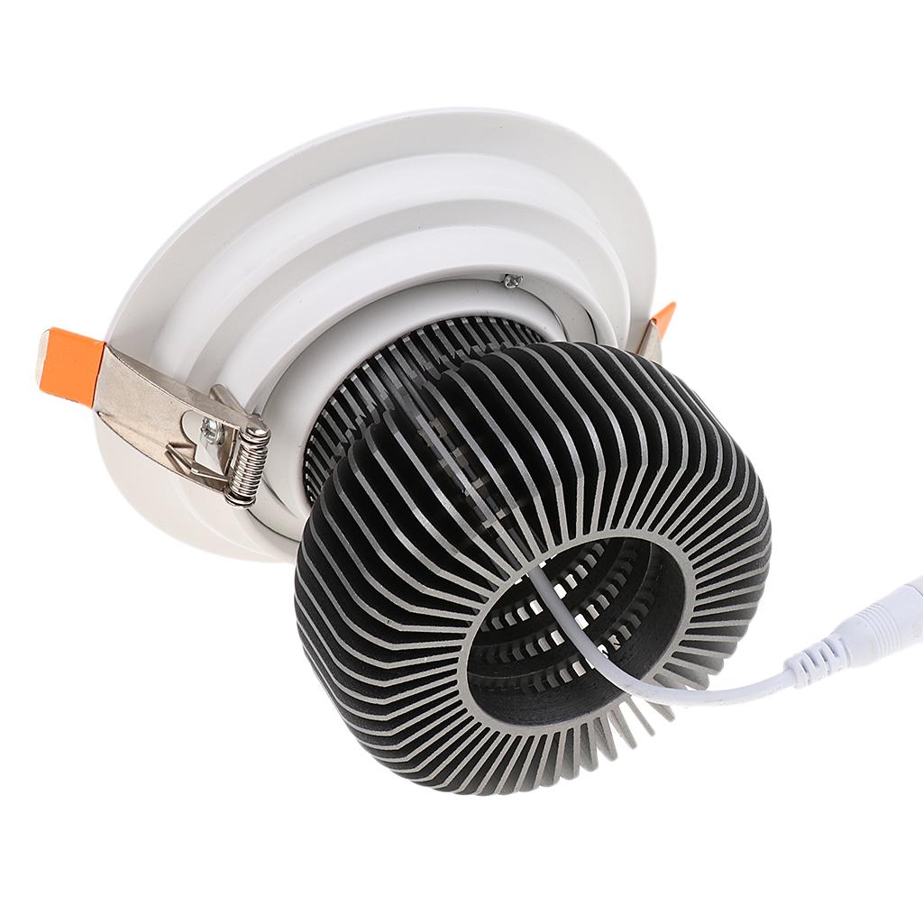 Recessed Adjustable LED Downlight COB Ceiling Spotlight with LED Driver 20W