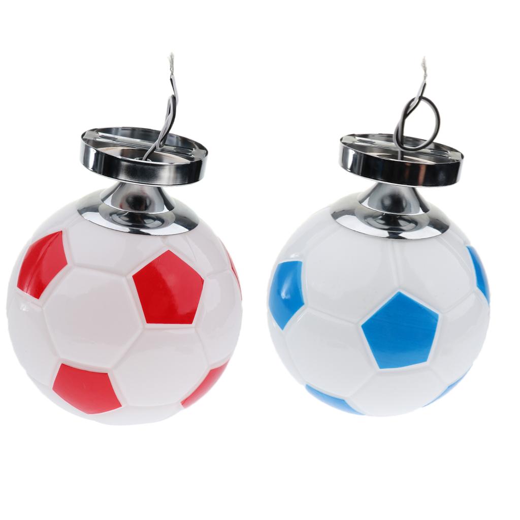 Boys Bedroom Light E27 Base Flush Mount Football Soccer Ceiling Lamp Blue