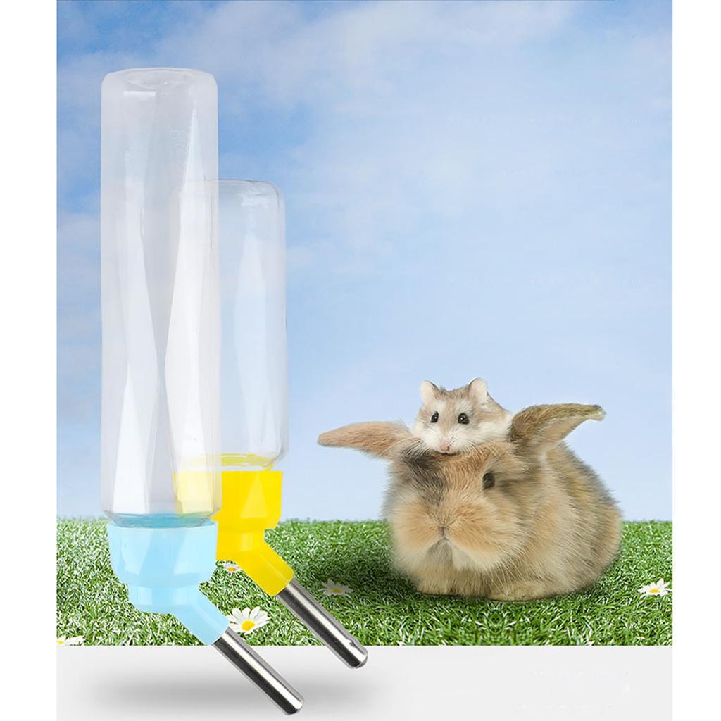 Borraccia per bevitore Mangiatoia per bottiglie d'acqua per piccoli animali per criceti Dispenser per mangiatoia per conigli 