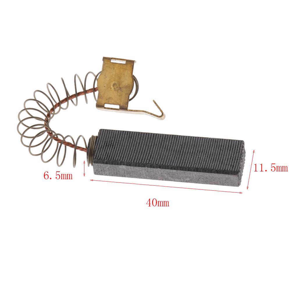 2 Pair Carbon Brushes For Electric Motors Replacement