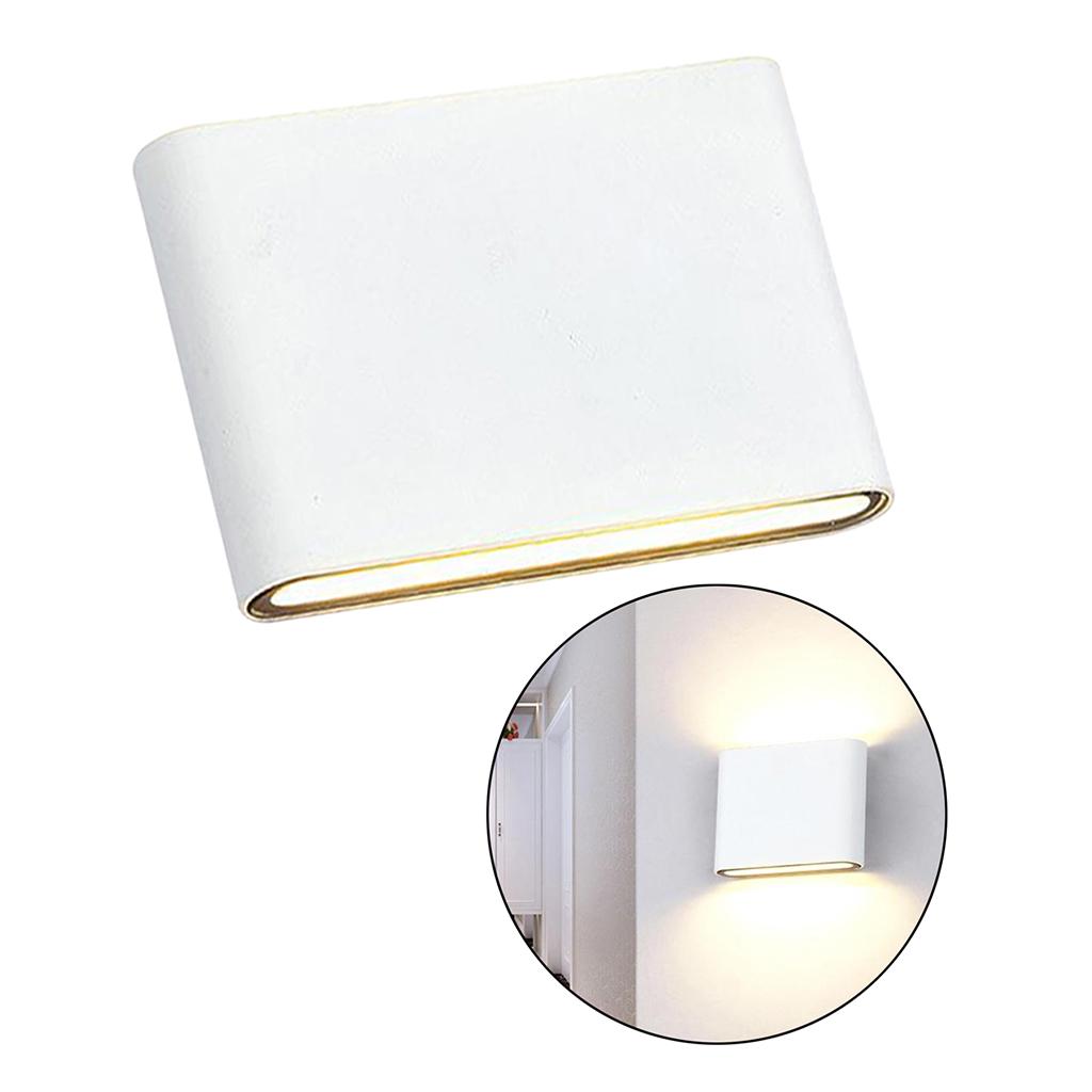 3000K Waterproof LED Up Down Wall Lamp Light Warm White 6W White