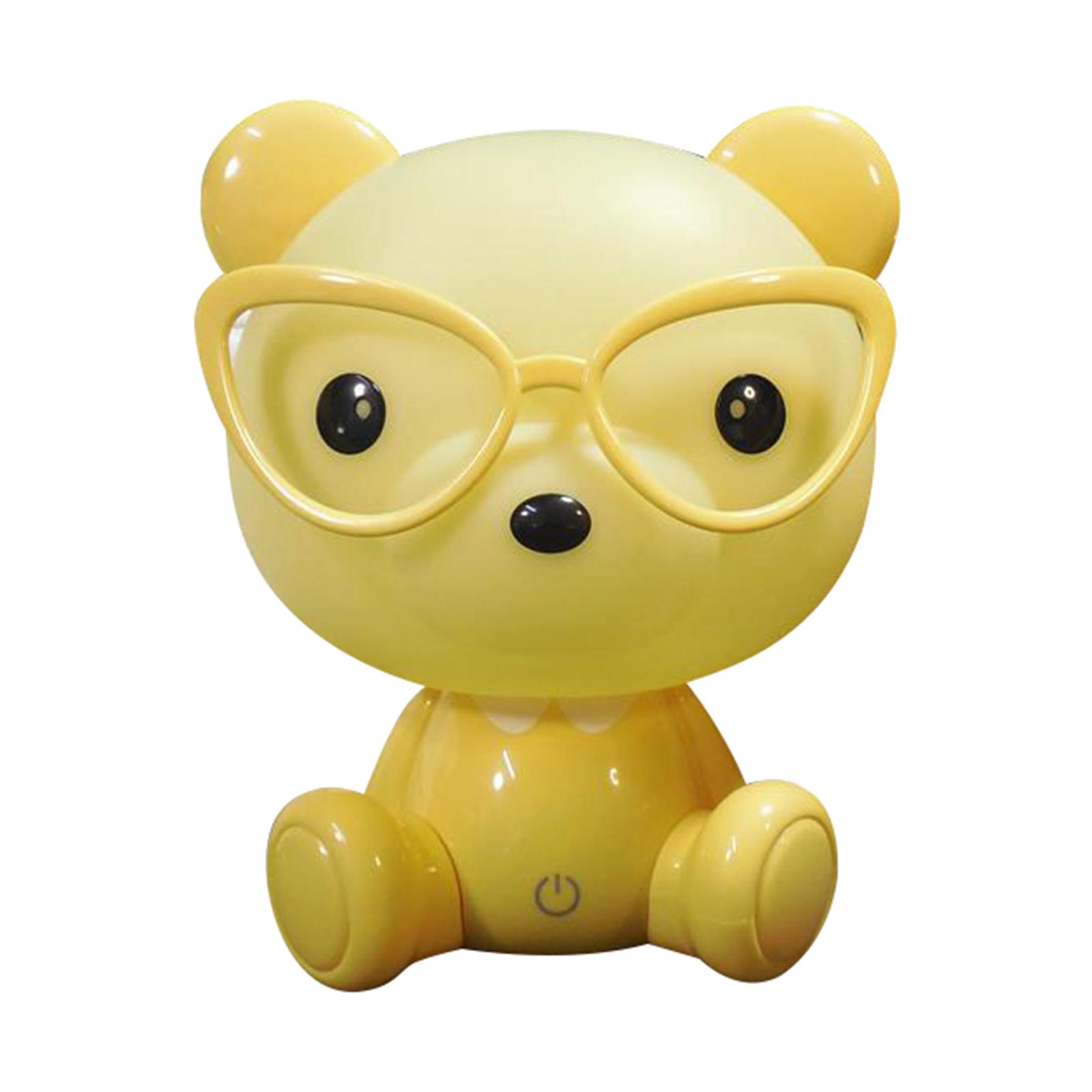Cute Nightlight Reading Lamp Table Light Baby Room Lighting Yellow Bear