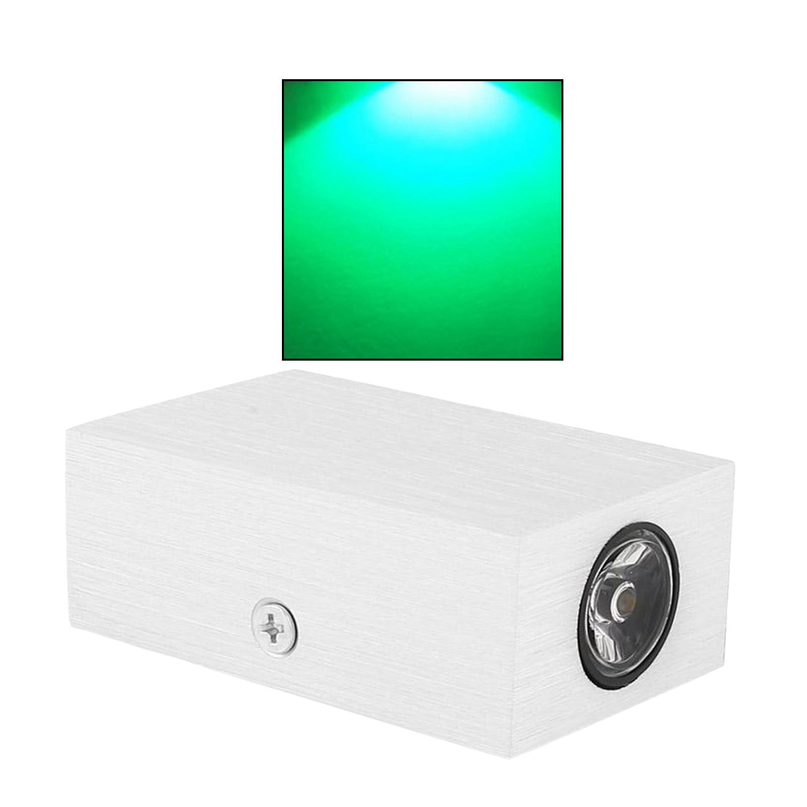 LED Wall Light Up Down Lamp Sconce Lighting Bedroom Fixture Green Light