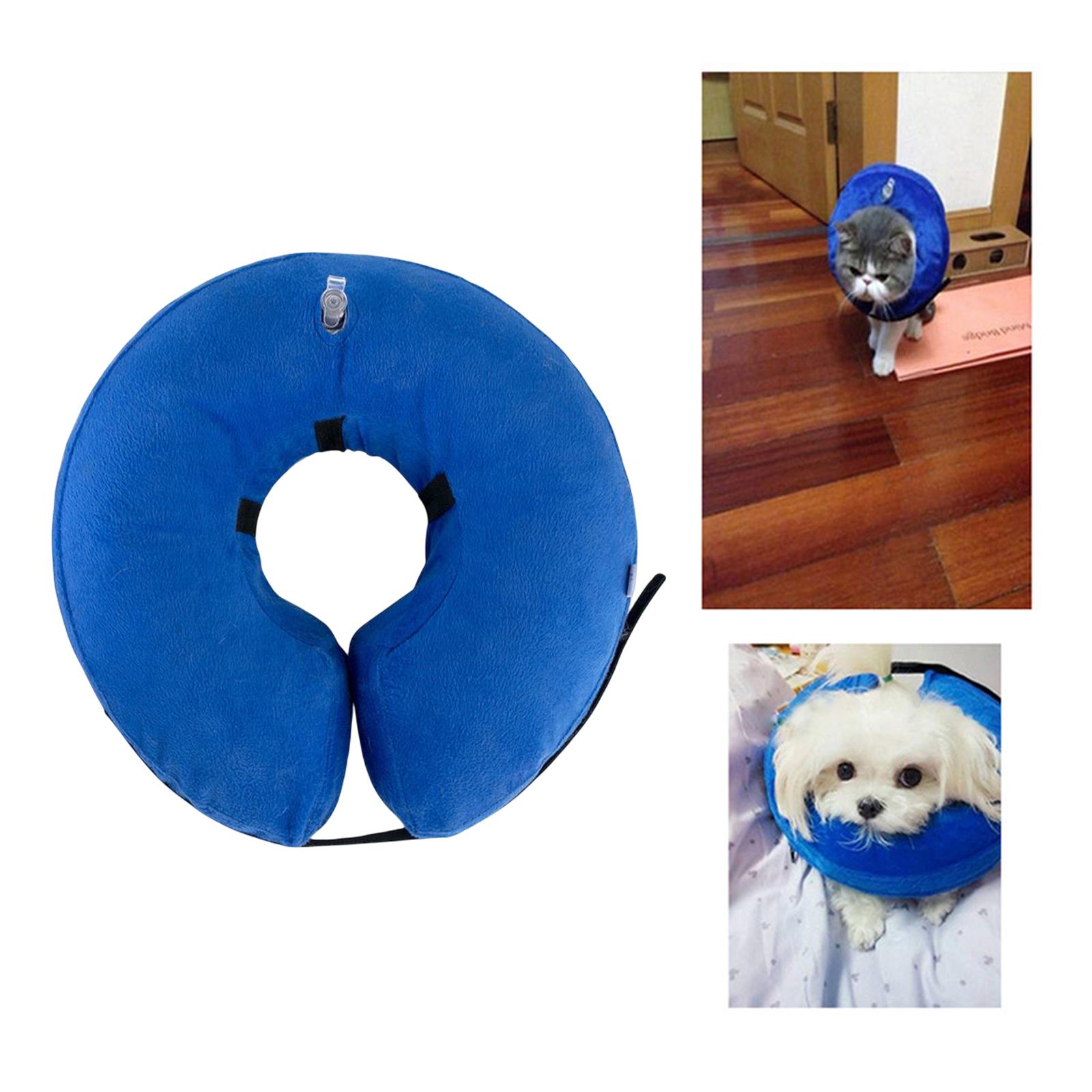Dogs and Cats Inflatable Collar Soft Anti Licking Comfy Protective S