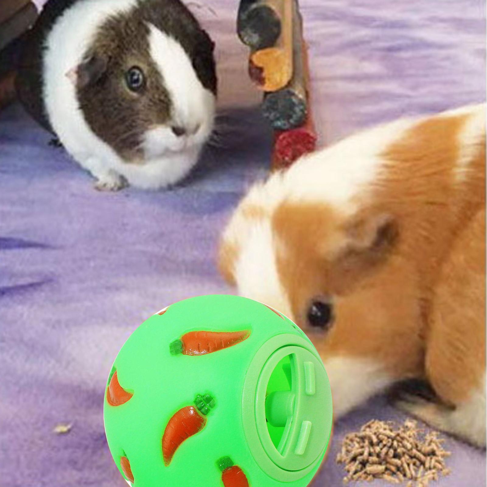Pet Slow Feeder Bowl Snack Toy Ball Interactive Bunny Toy Yellow Green