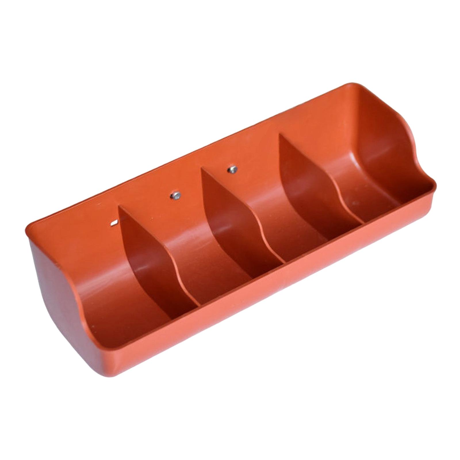 Piglet Fodder Trough 4 Slot Red