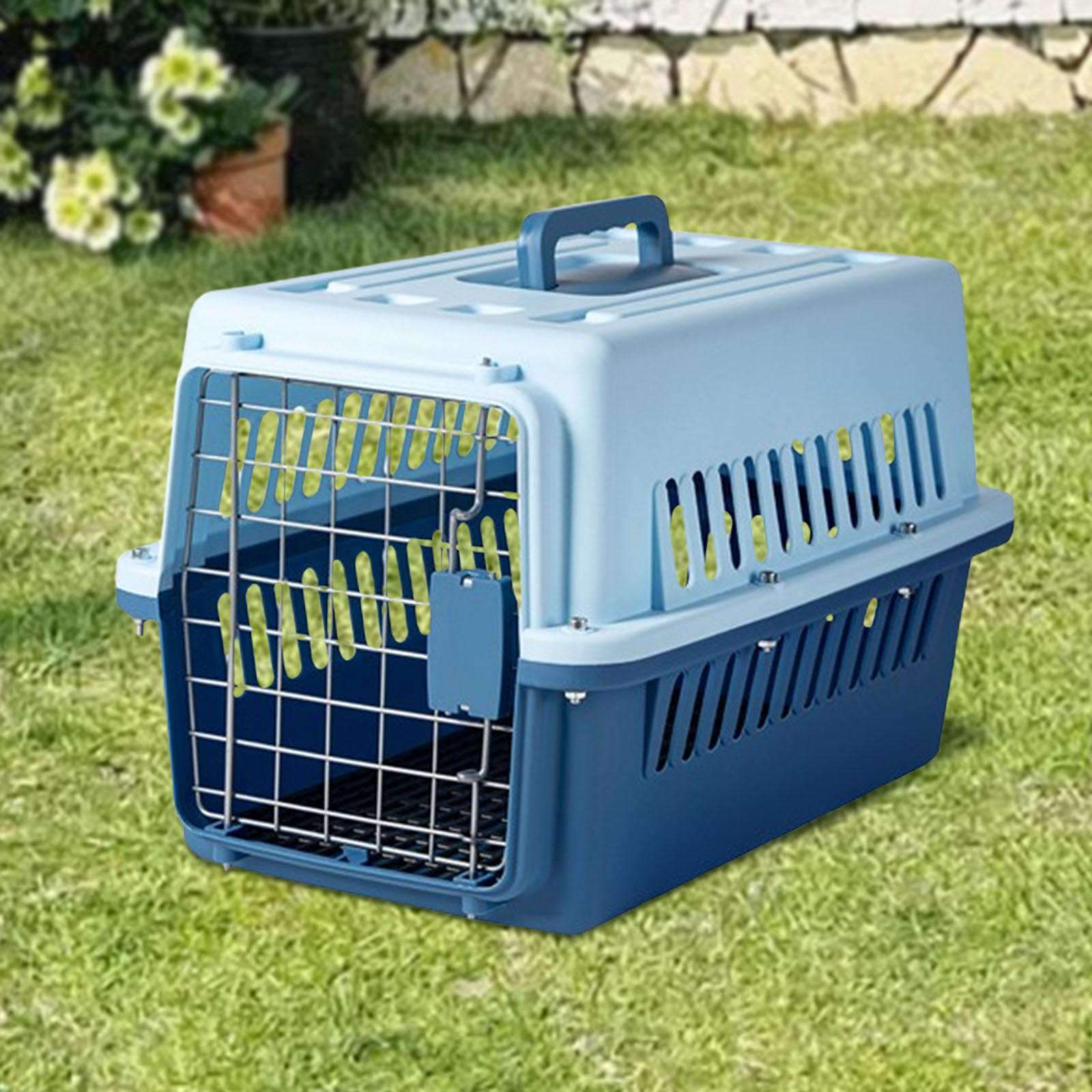 Travelling Pet Carrier Dog Carrier Crate Cat Cage Versatile 19x12.6x11.8inch