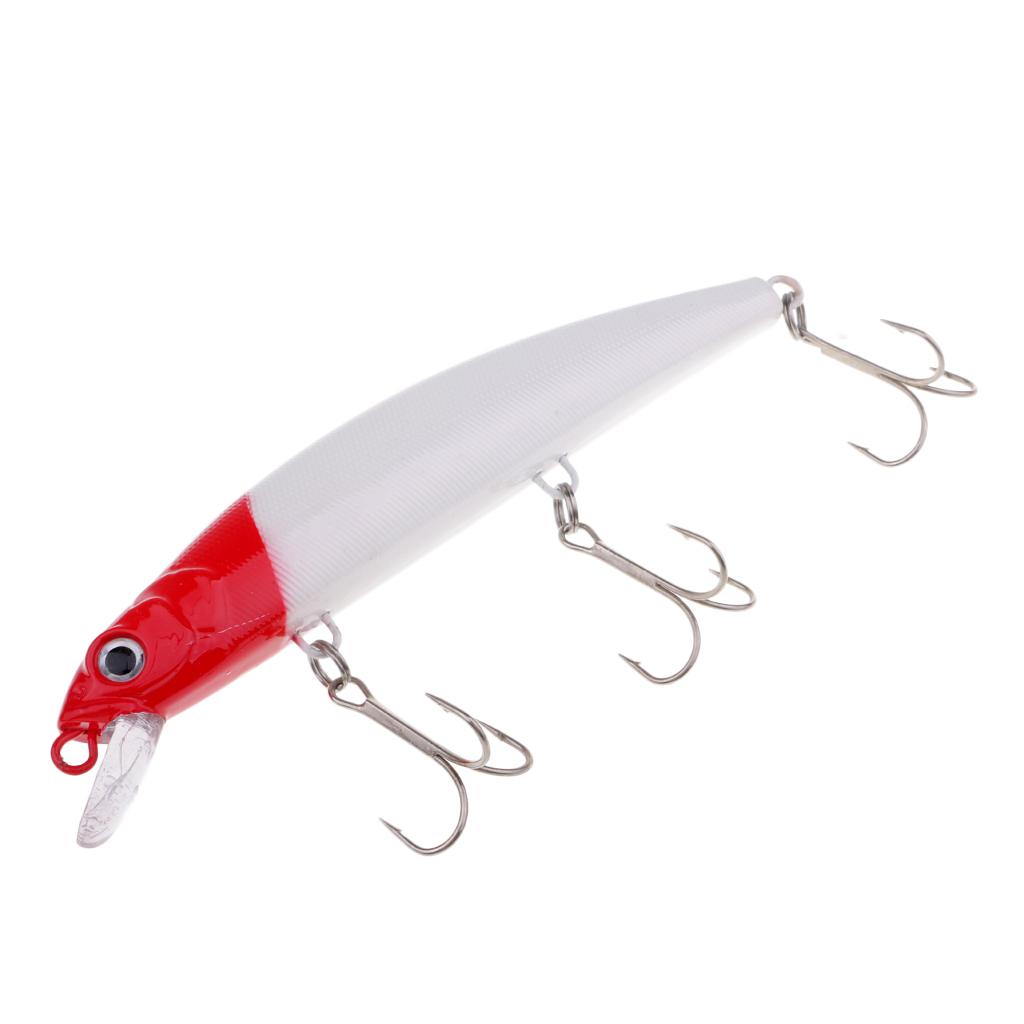 Sink Fishing Lure Minnow Hard Fishing Baits Tackle 16cm/64g White