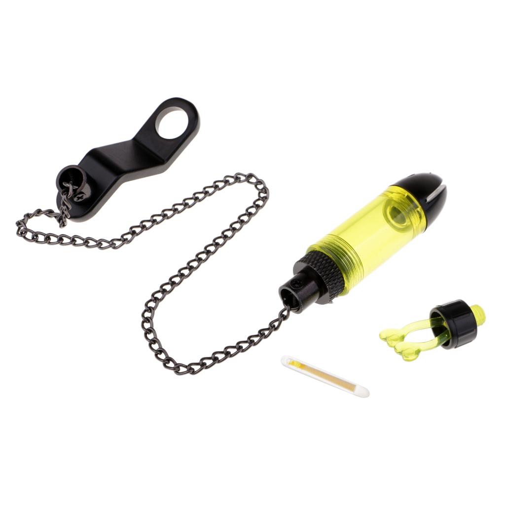 Carp Coarse Fishing Bite Alarm Hanger Tensioner Chain Indicator Yellow
