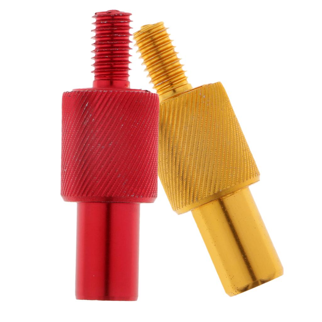 2xFishing Landing Net Connector Fishing Rod Thread Quick Release Adapter Red