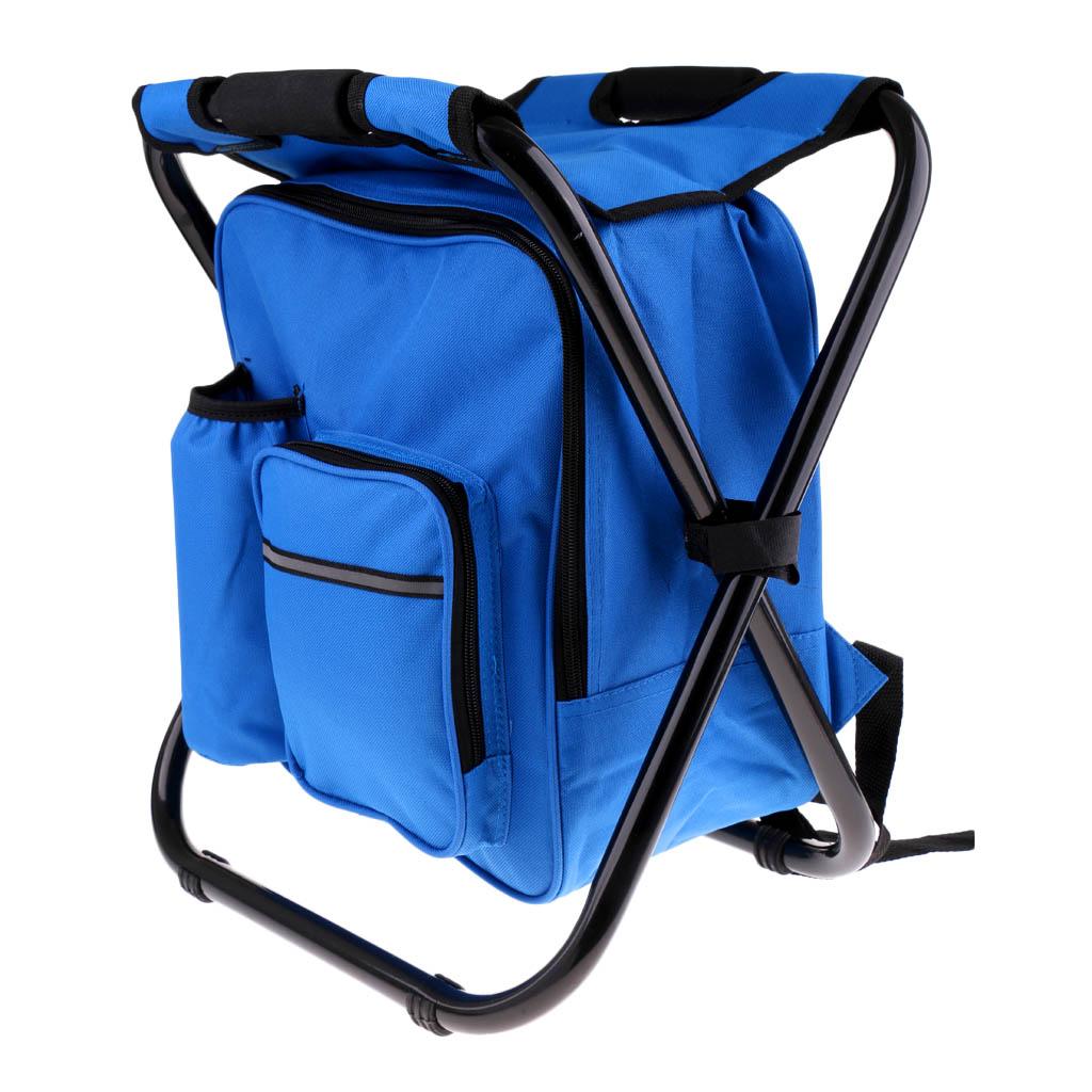 Camping chair with cooler bag