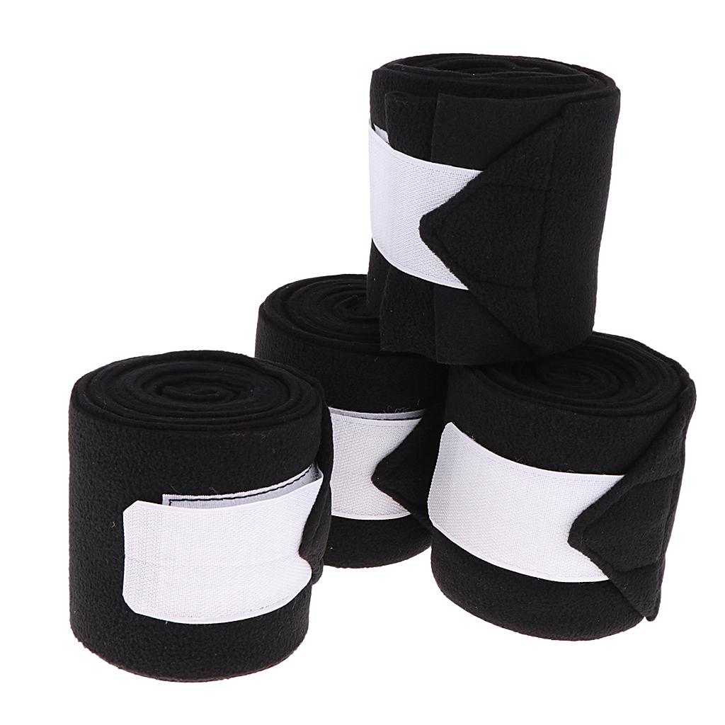 4pcs Equestrian Eventing Injury Protection Horse Bandages, Obstacle