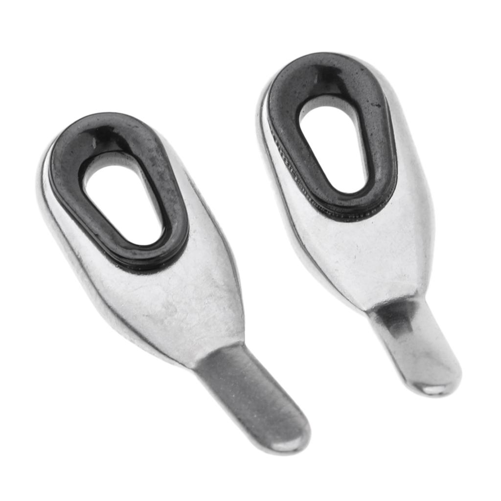 2pcs Fishing Rod Guides Top Tip Eye Ring Rod Repair Kit Building eBay