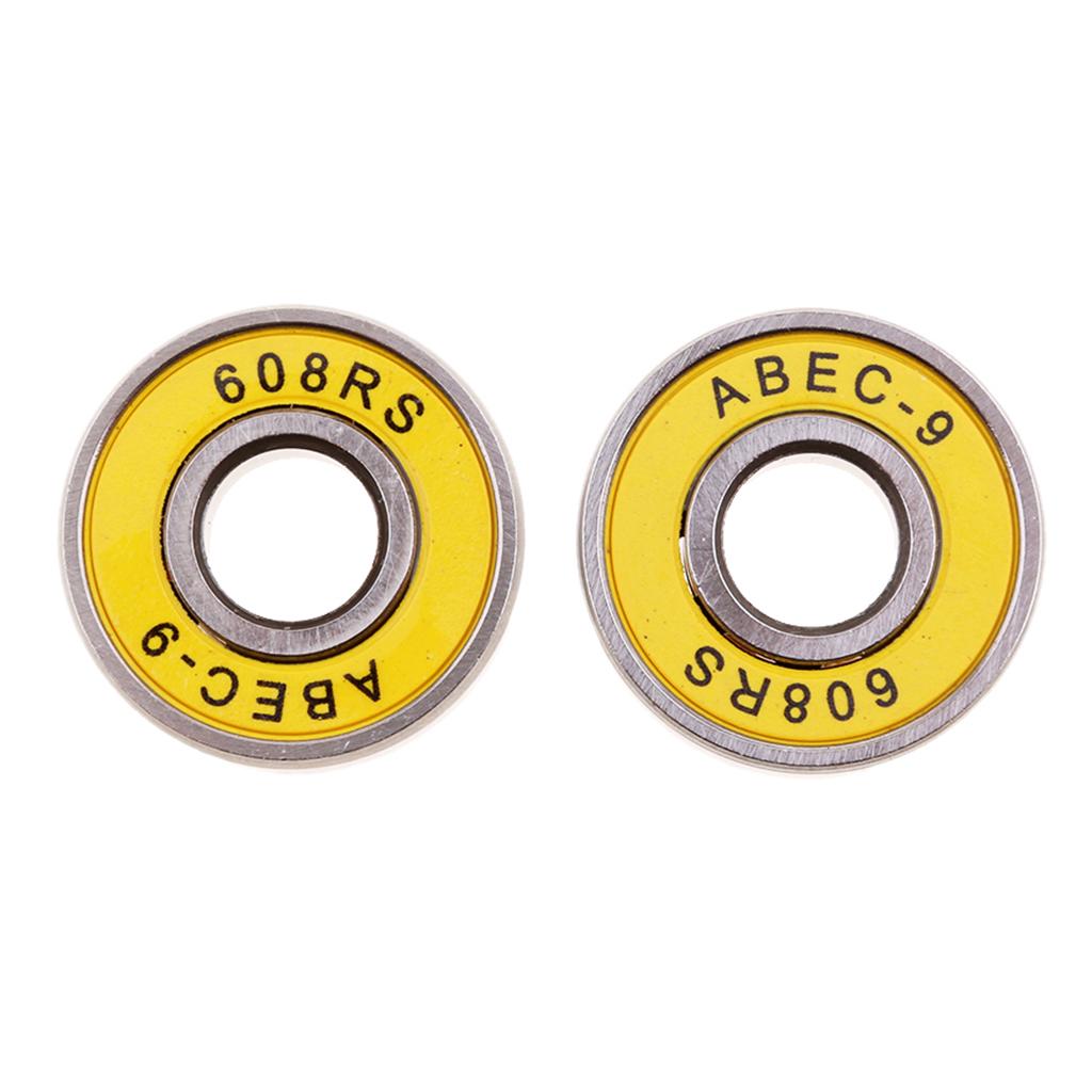 8pcs Frictionless Abec 9 Skateboard Roller Skate Bearings