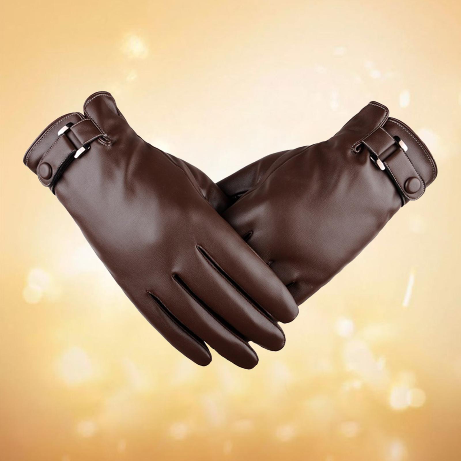 Waterproof Winter Gloves Driving Running Touch Screen Warm Gloves Coffee