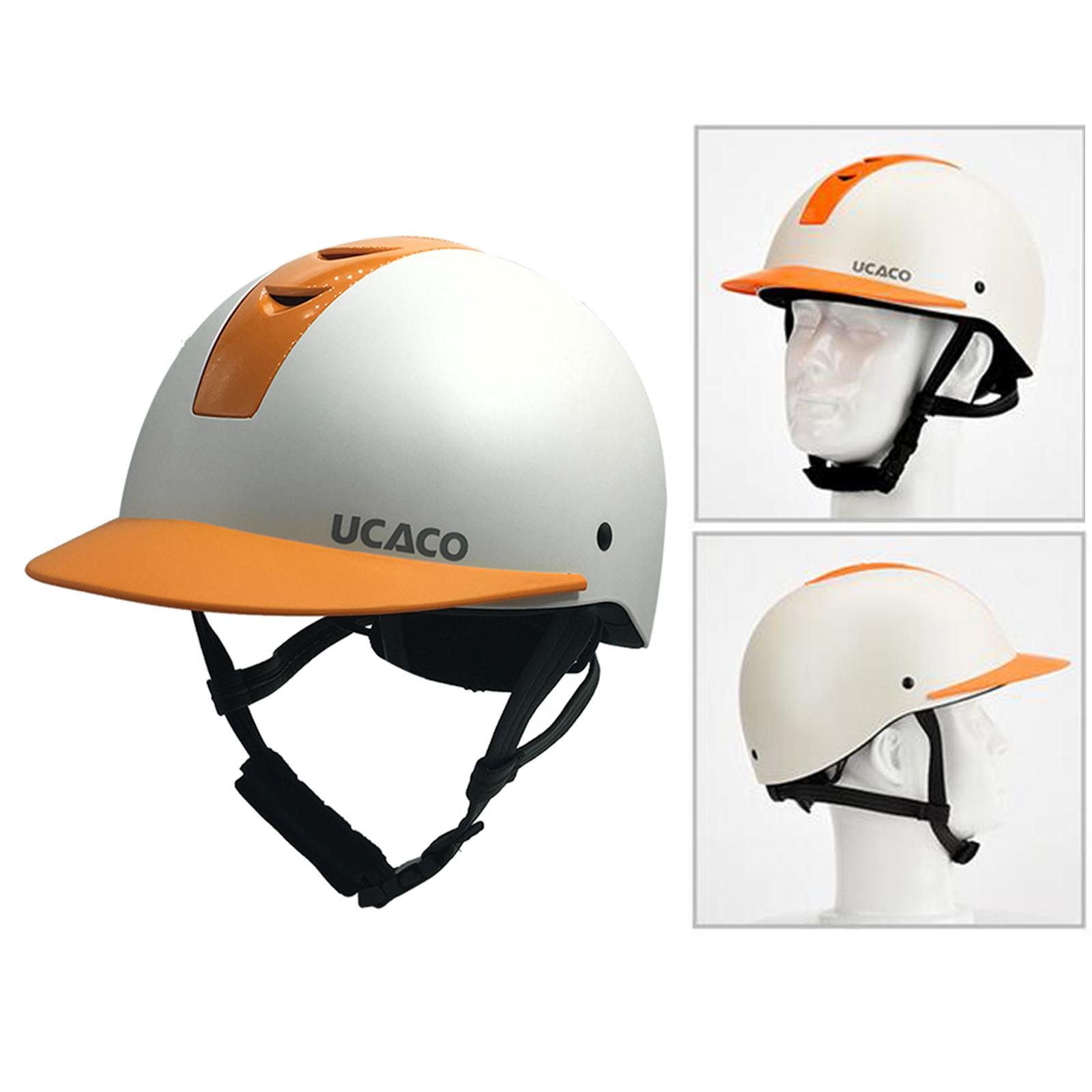 Protective Kids Horse Riding Equestrian Helmet Schooling Hat White M