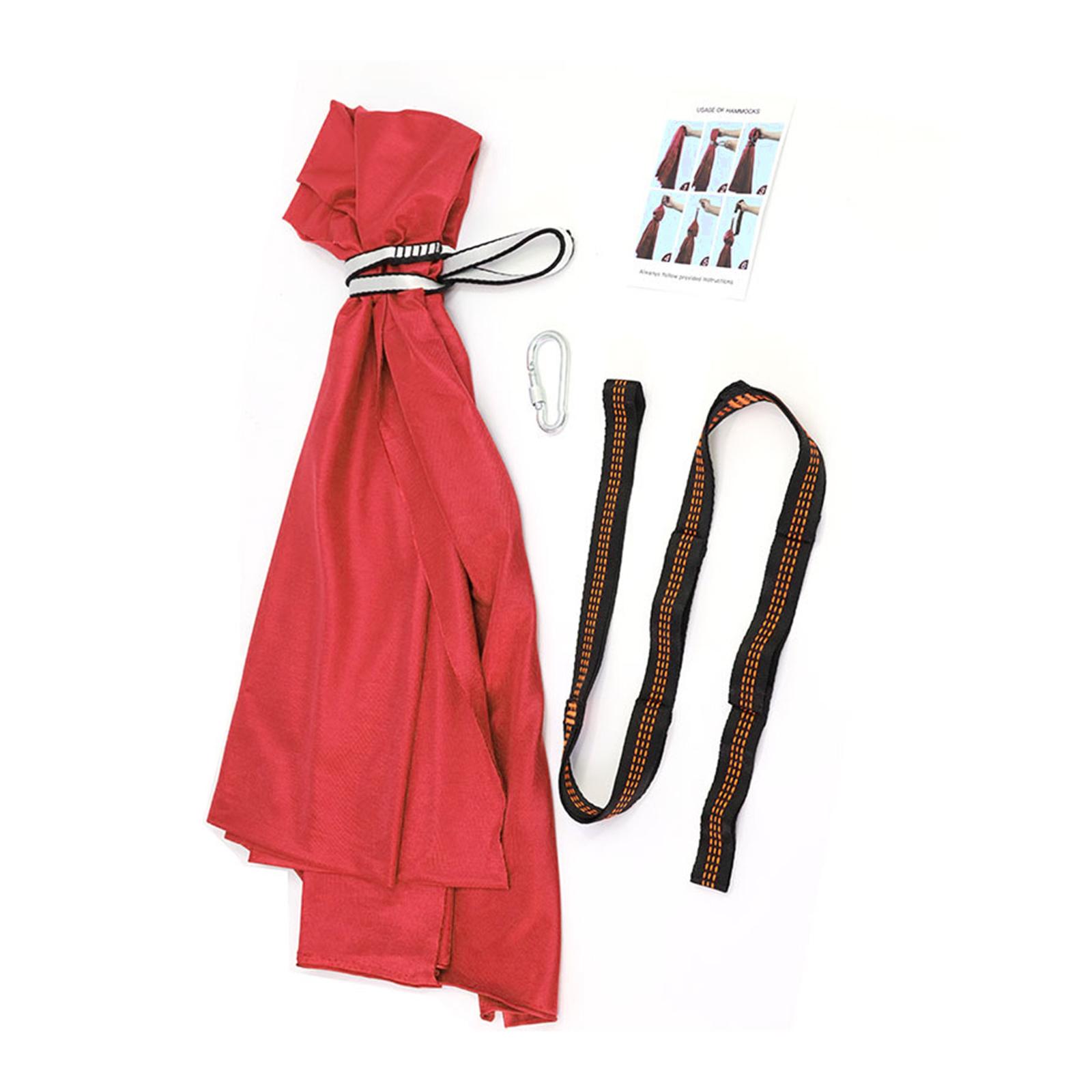 Kids Swing Hammock Hanging Pod Sensory Swing Carabiner Red