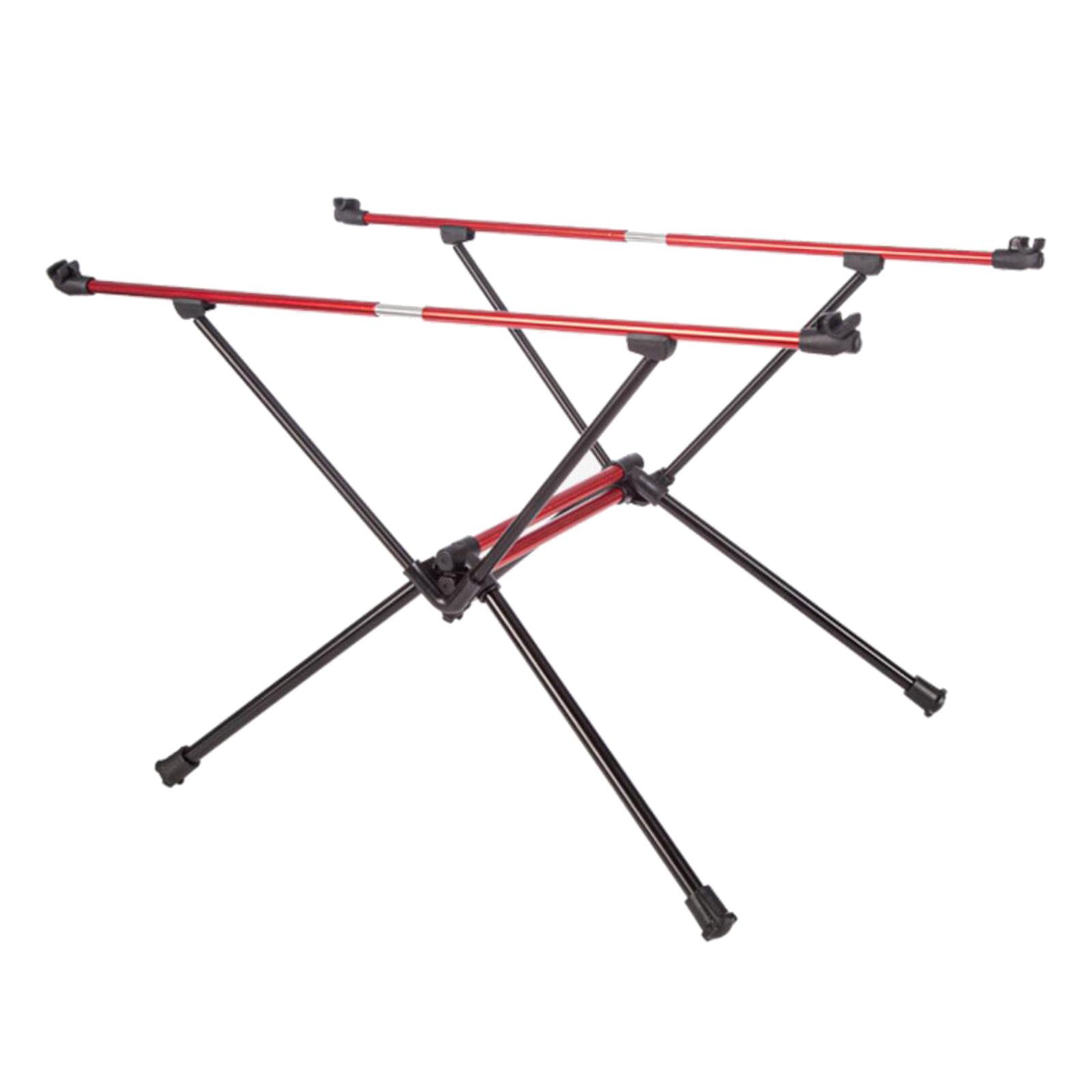 Outdoor Portable Folding Aluminum Table Lightweight Camping Table Bag Black