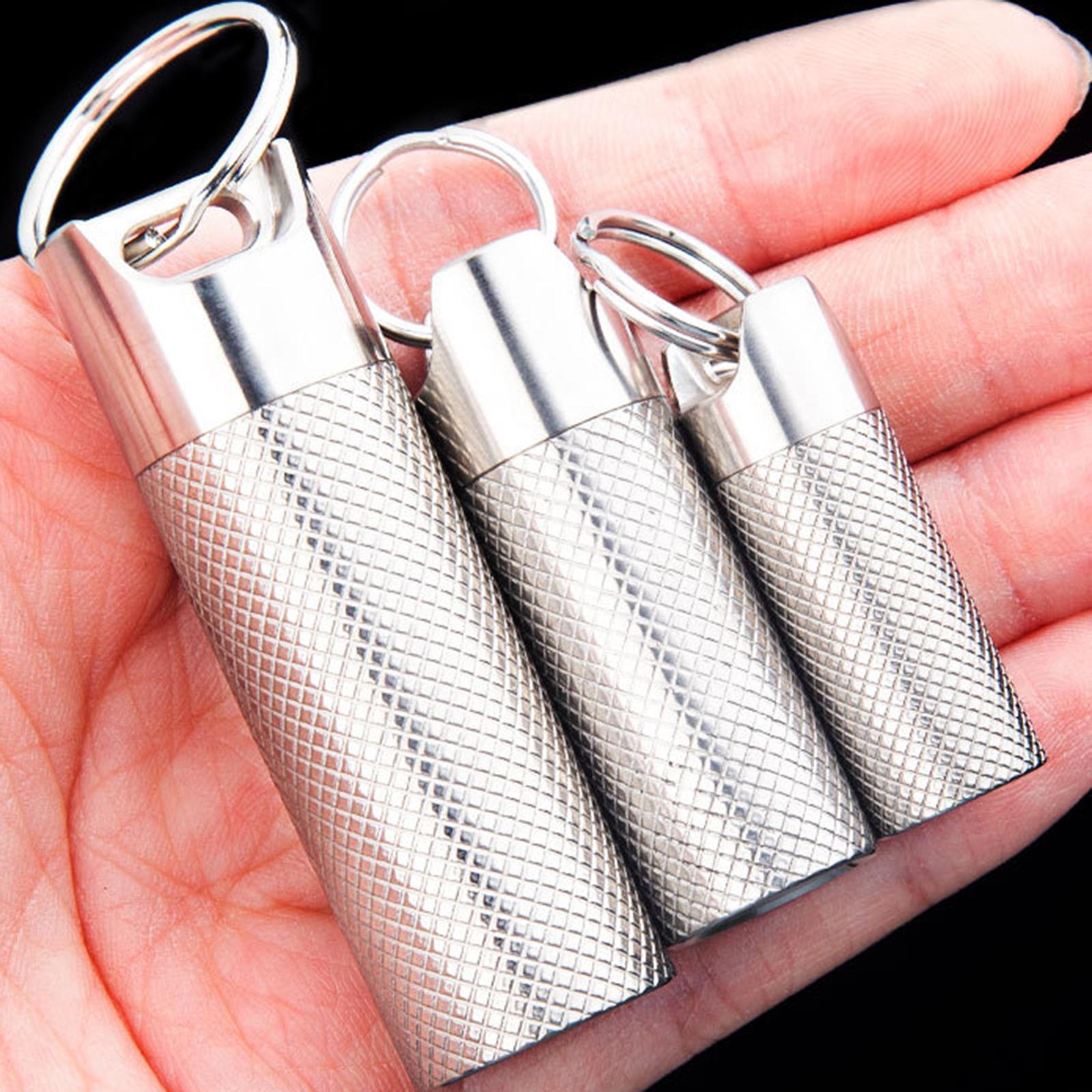 Seal Waterproof Medication Pill Box Pill Fob Bottle 1layer 1.33inch High