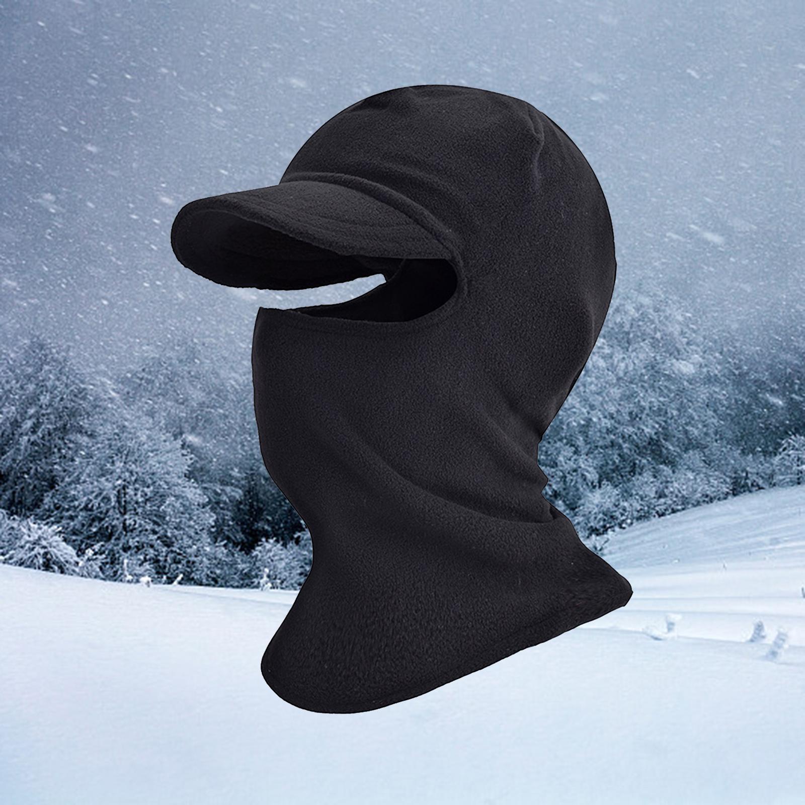 Thermal Cycling Neck Warmer Headgear Balaclava Mask for Hiking Skiing Black