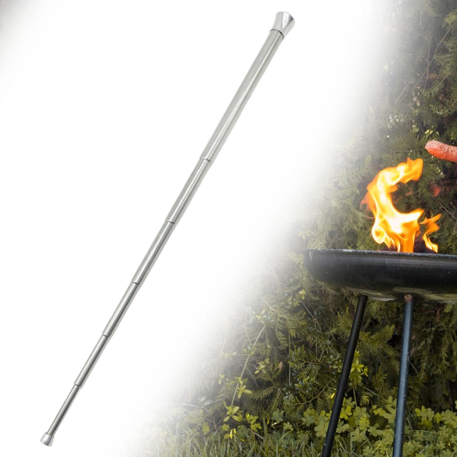 Telescopic Fire Blow Tube Portable Blowpipe for Barbecue Backpacking Outdoor