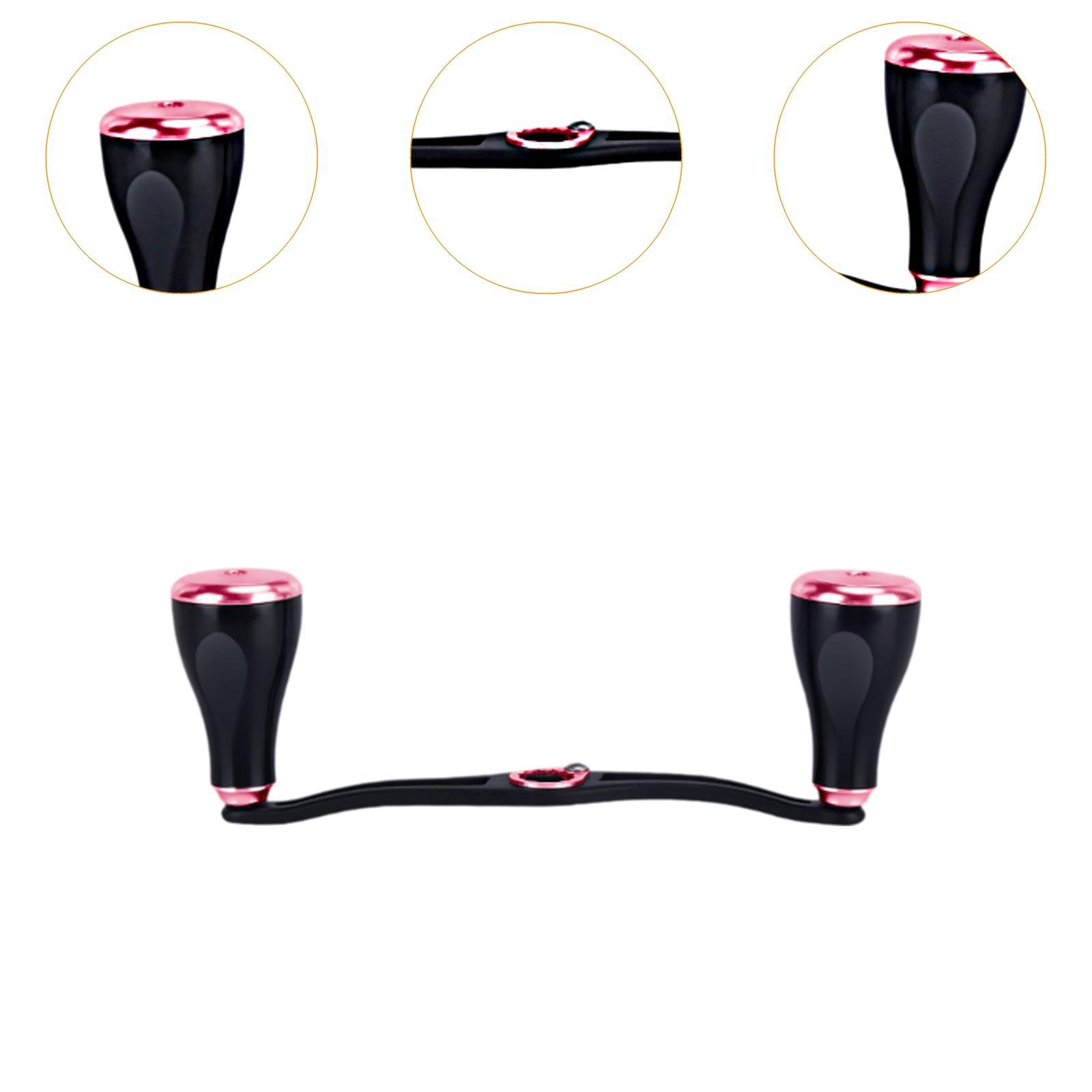 Fishing Reel Handle Strong Aluminum Alloy Practical Crank Handle Replacement Pink