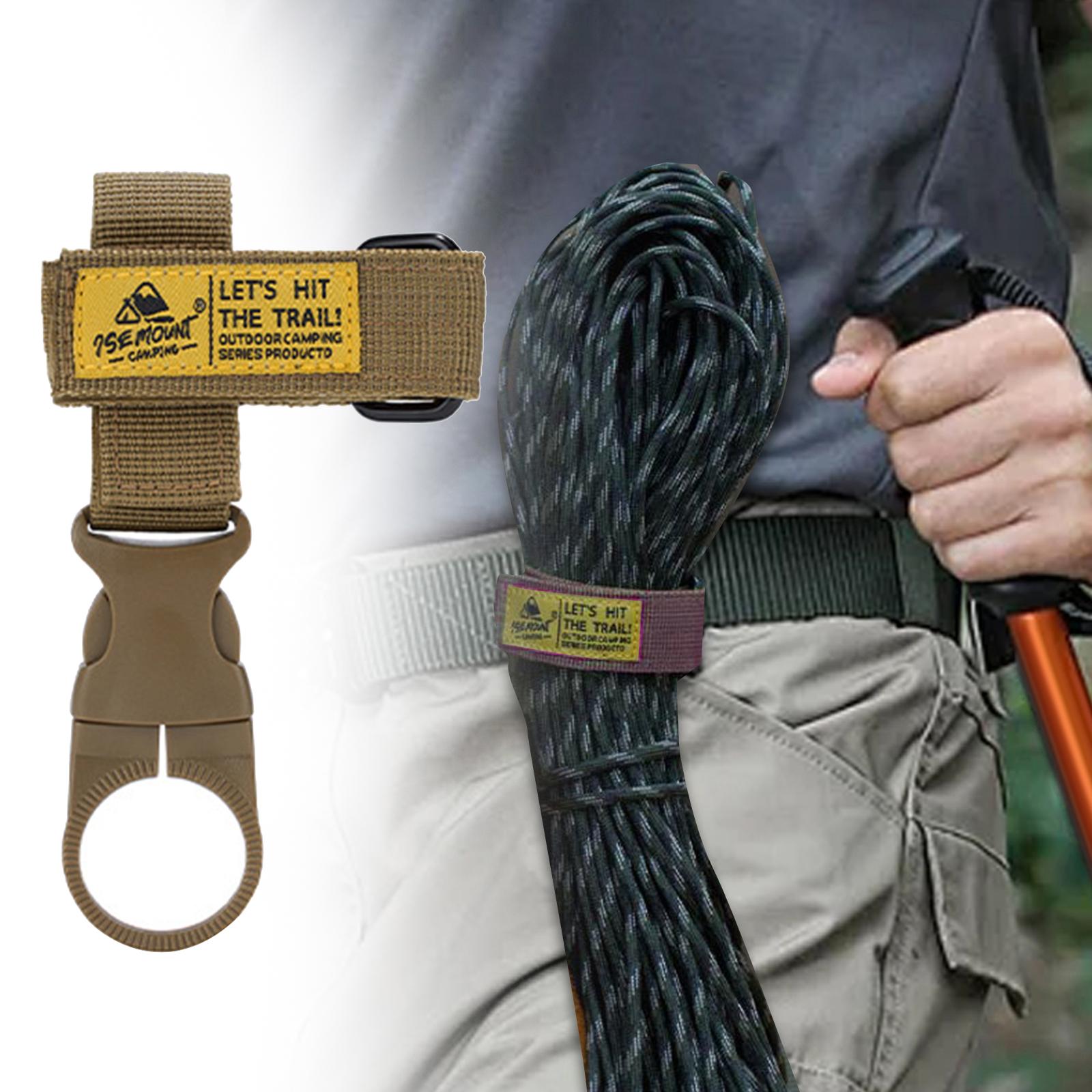 Water Bottle Buckles Locking Bottle Holder for Camping Traveling Backpacking Khaki