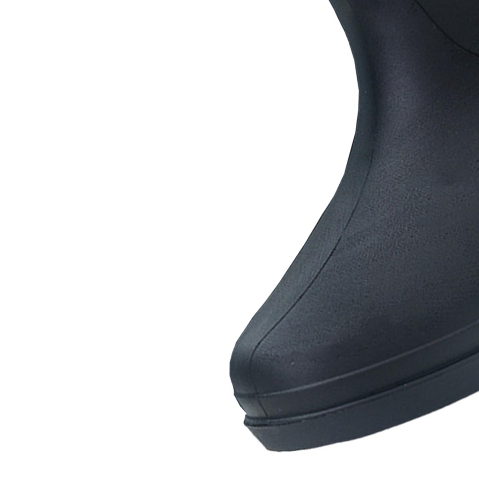 Rain Boots Waterproof Trendy Anti Slip Rainboots for Trekking Fishing Travel