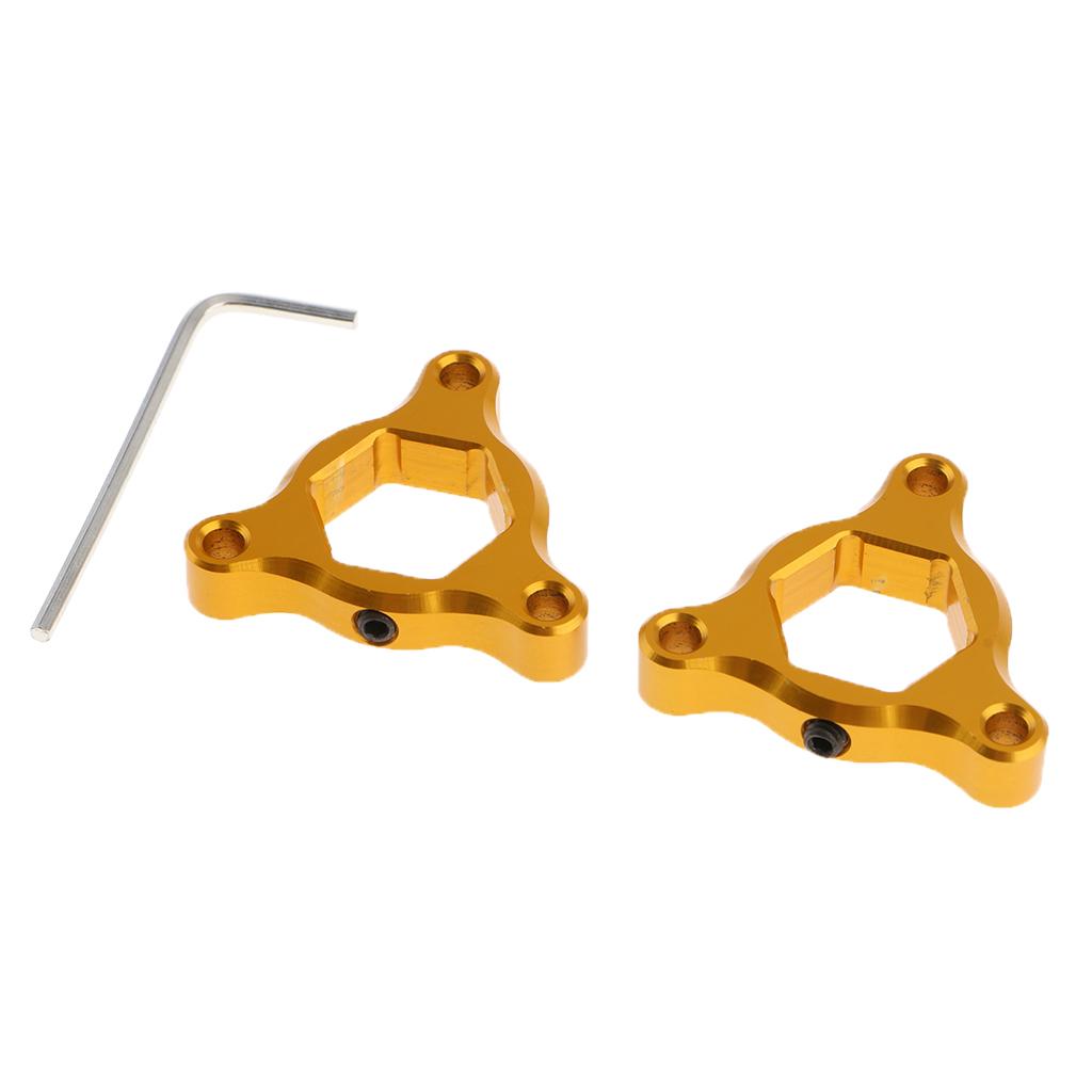 CNC Aluminum Motorcycle Front Suspension Fork Preload Adjusters 17mm Gold