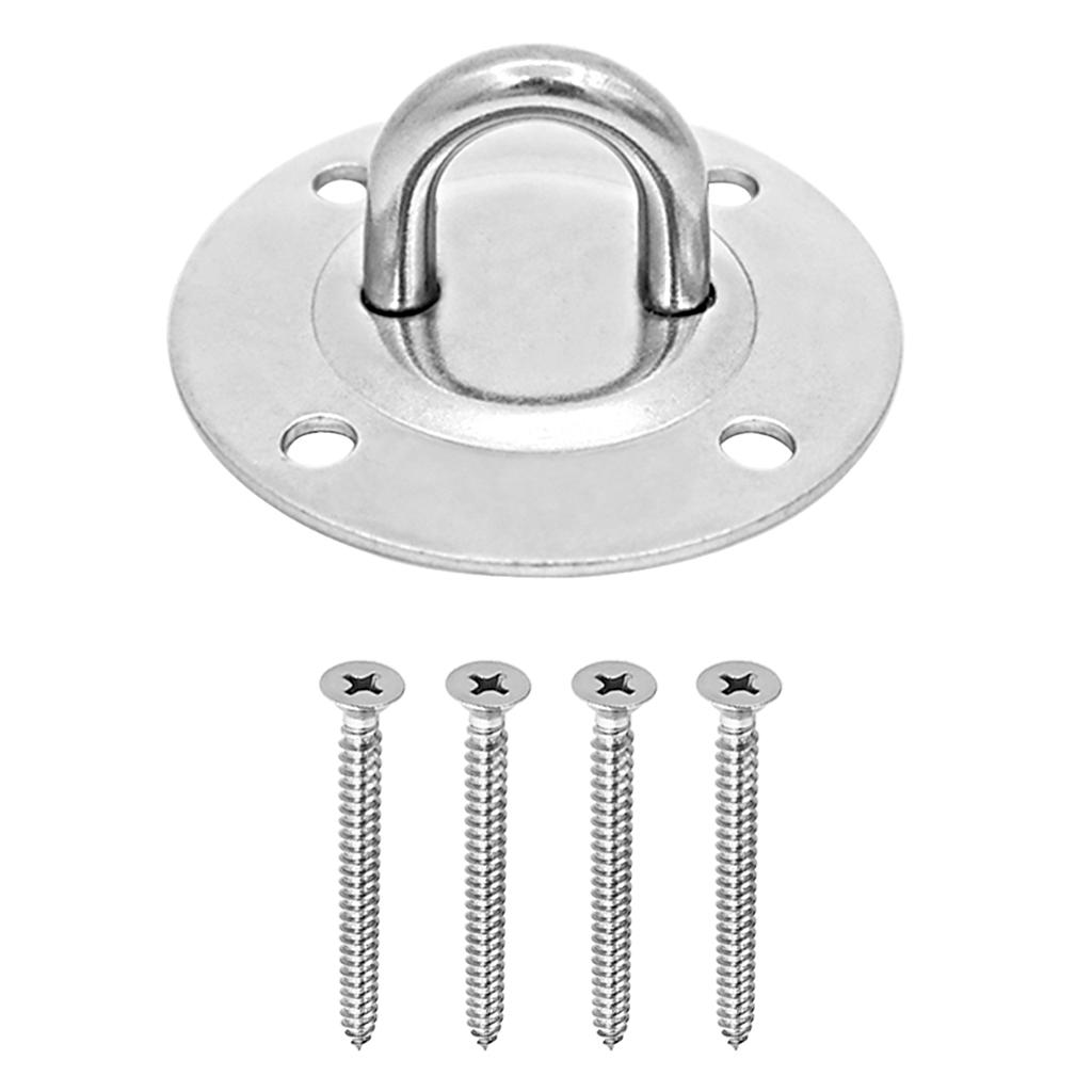 Stainless Steel Hammock Chair Hanging Ceiling Mount Hook Screws Hardware Set