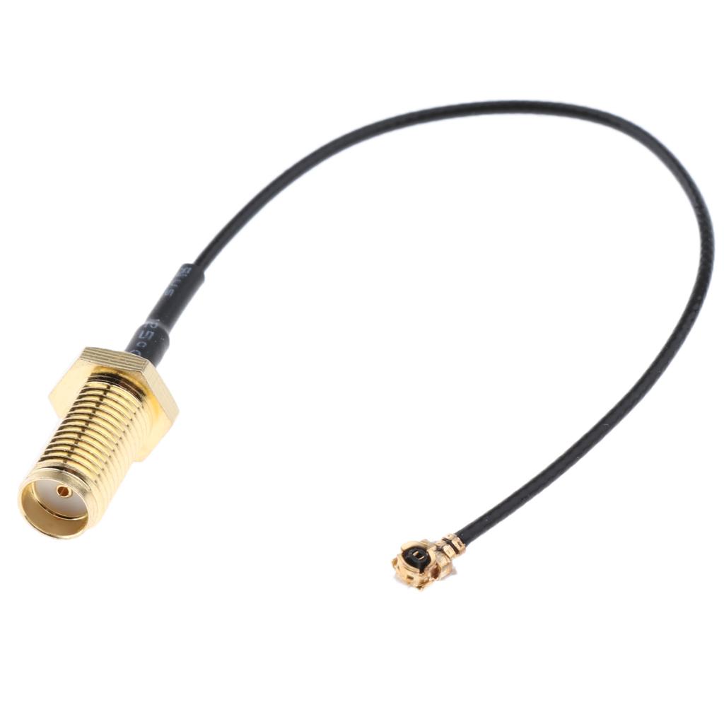 Antenna WiFi Pigtail Cable IPX to SMA Coaxial  Black 20cm