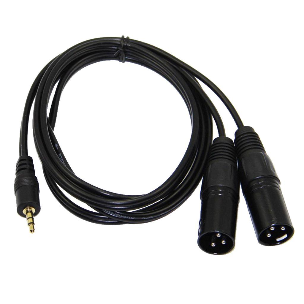 Unbalanced 3 5mm Mini Jack Stereo Trs Male To Dual Xlr