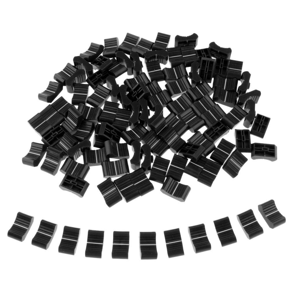 200 Pieces Touch Sensitive Slider Mixer Fader Knob Caps 4mm Slot