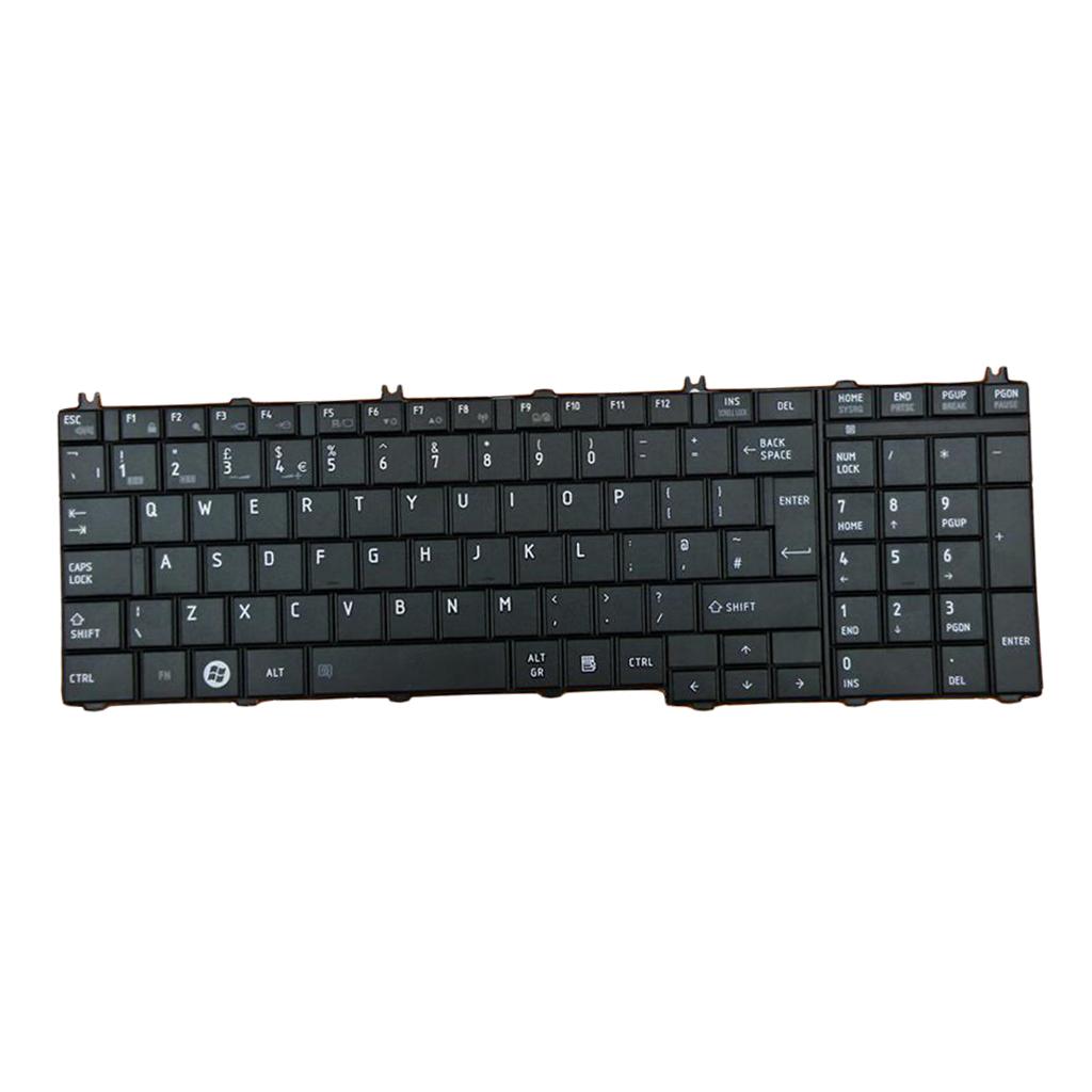 For Toshiba Satellite C650 C655 C655D UK English Layout Keyboard Black