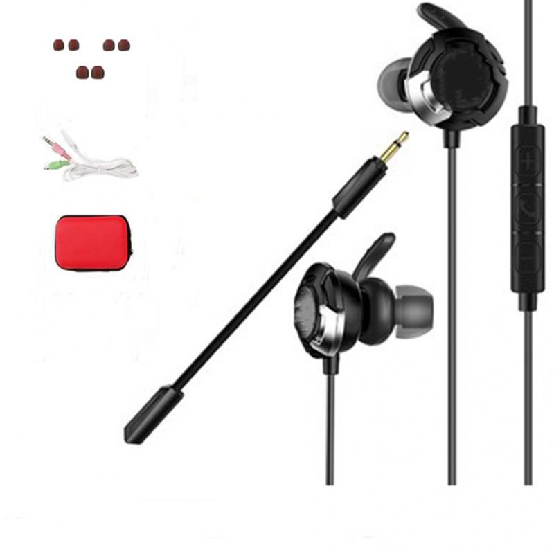 Wired Gaming Earphones with Mic Volume Control and Noise Isolating Black B