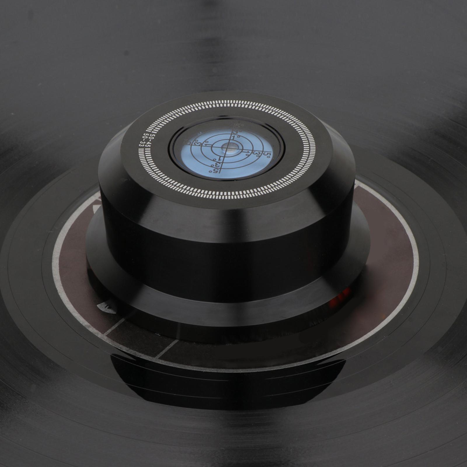 Aluminium Record Stabilizer LP Vibration Reducer Vinyl Player Black RT5328